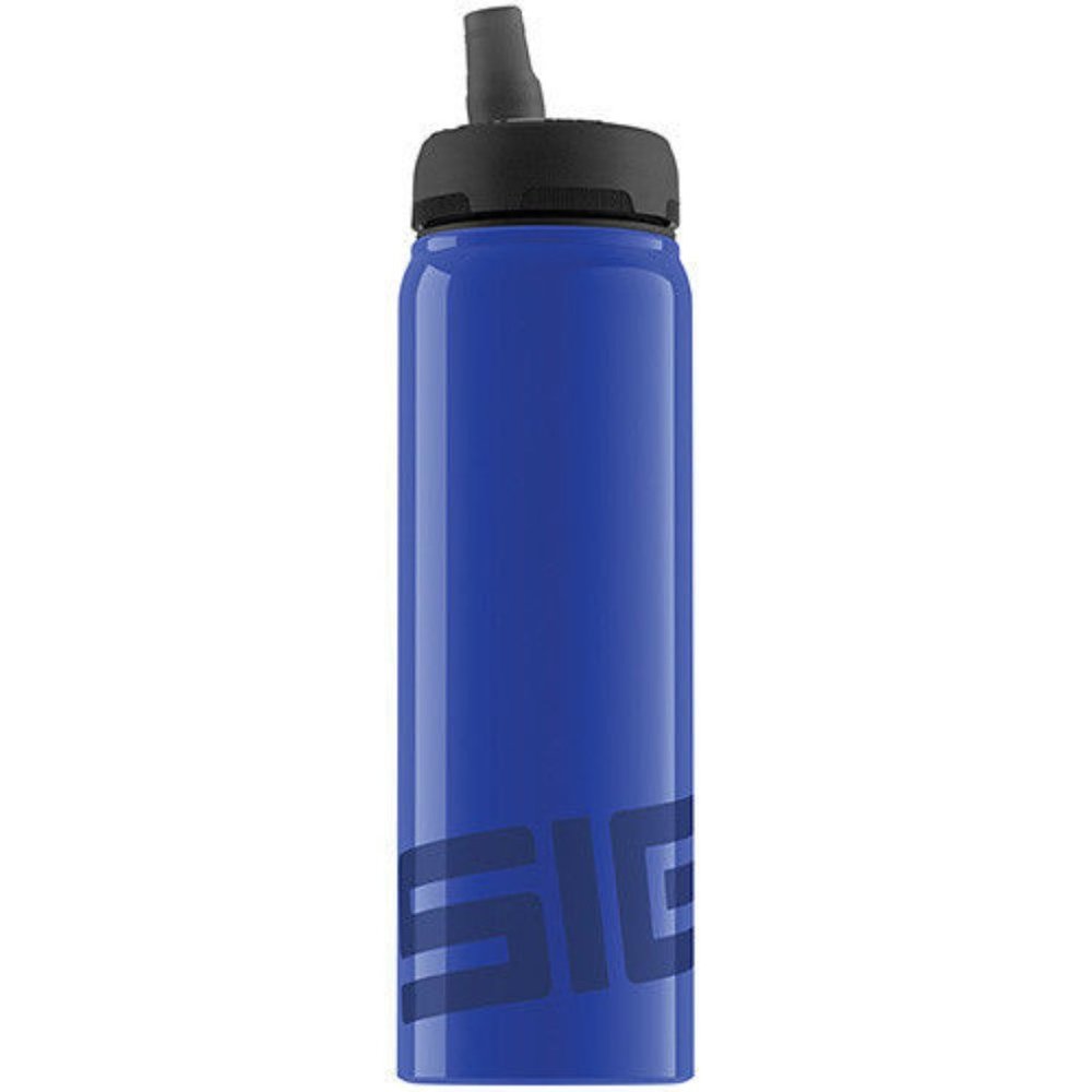 NWT- SIGG .75l Wide Mouth Bottle w/Straw, Blue